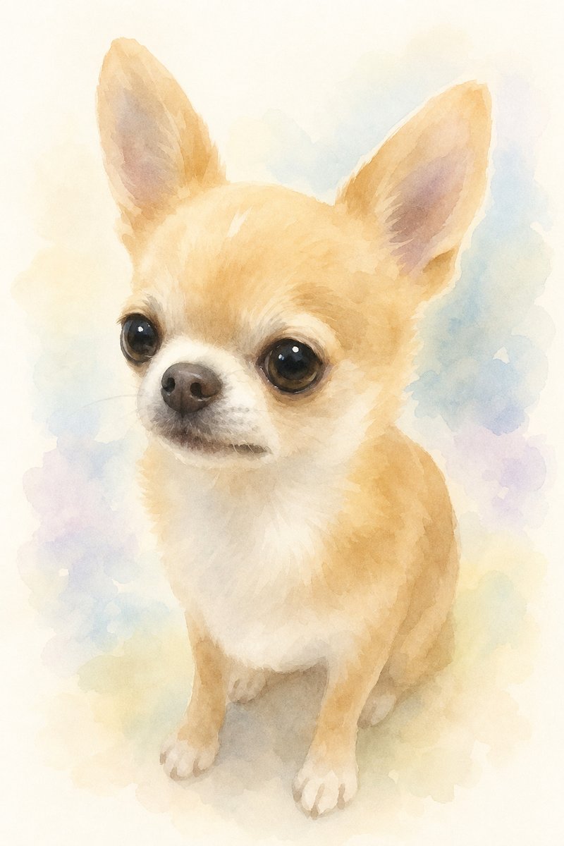 チワワのイラスト作例