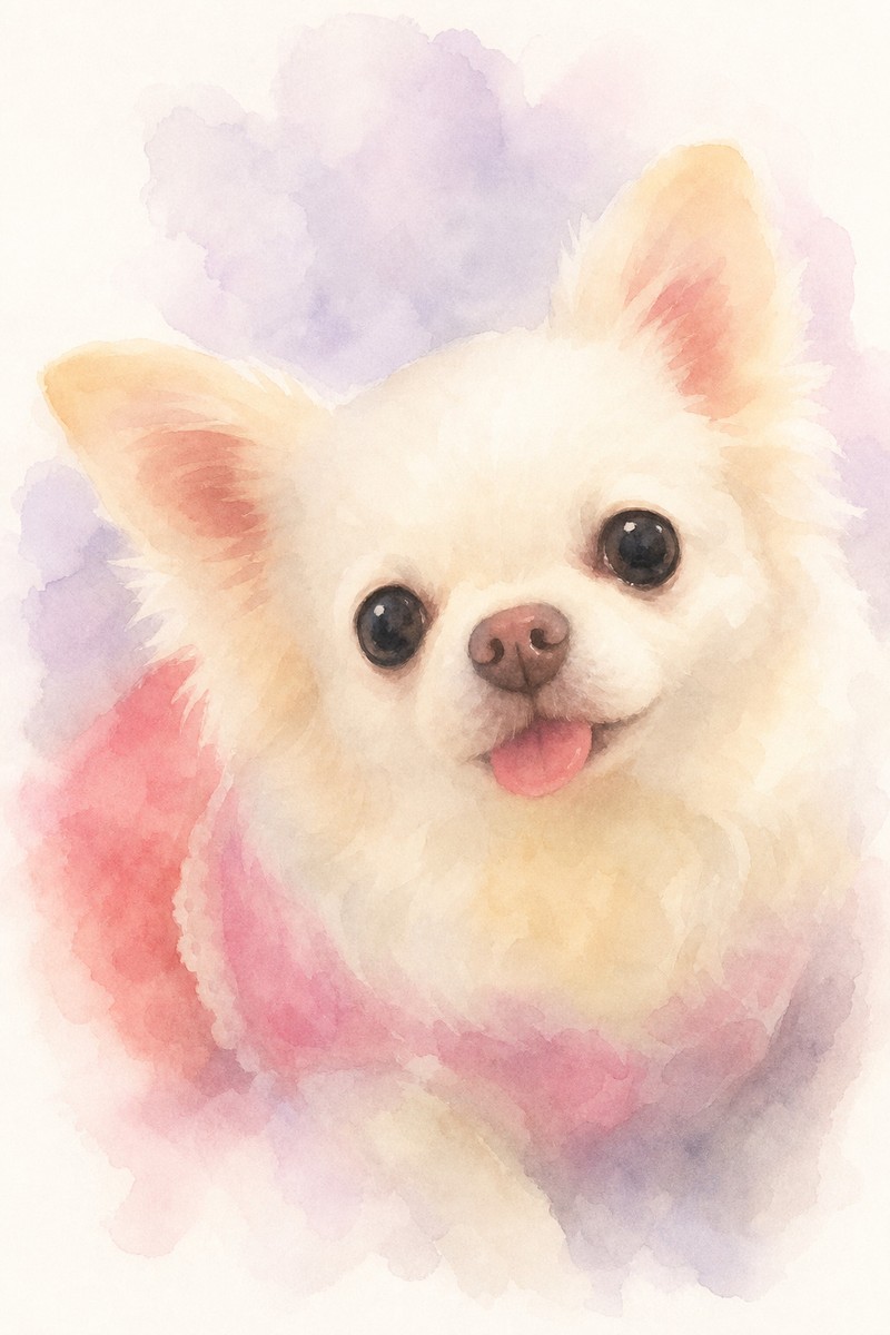 チワワのイラスト作例